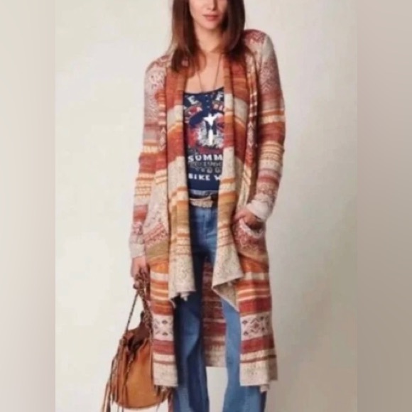 Free People Sweaters - Free People Warm Toned Striped Cardigan